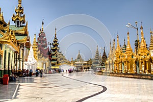 Shwedagon Pagoda in Yangon, Myanmar